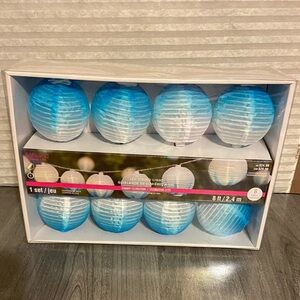 Blue and White String Lights Set